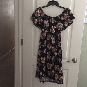 Off the shoulder maternity dress